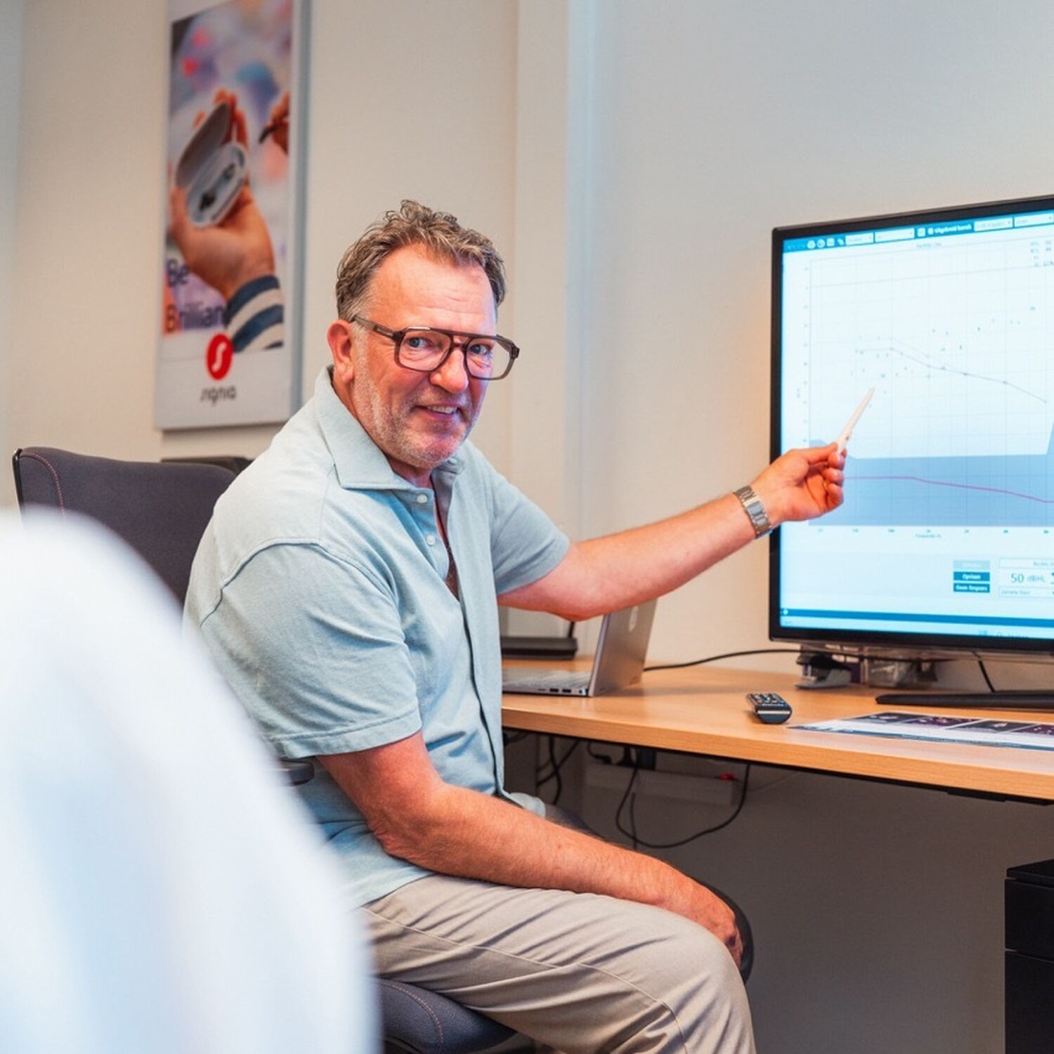 Uitslag hoortest verticaal